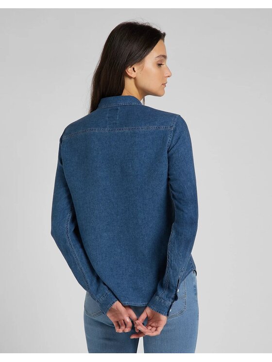 Lee Lee Koszula REGULAR SHIRT Niebieski Regular Fit