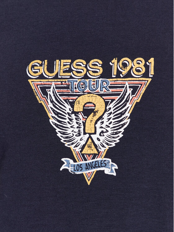 Guess Guess T-Shirt M3BI30 J1314 Niebieski Slim Fit