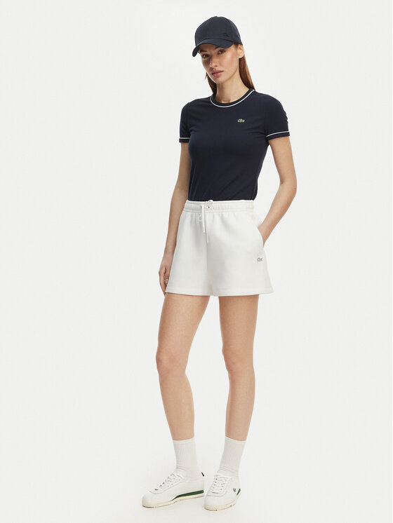 Lacoste Lacoste Tričko TF5289 Tmavomodrá Slim Fit