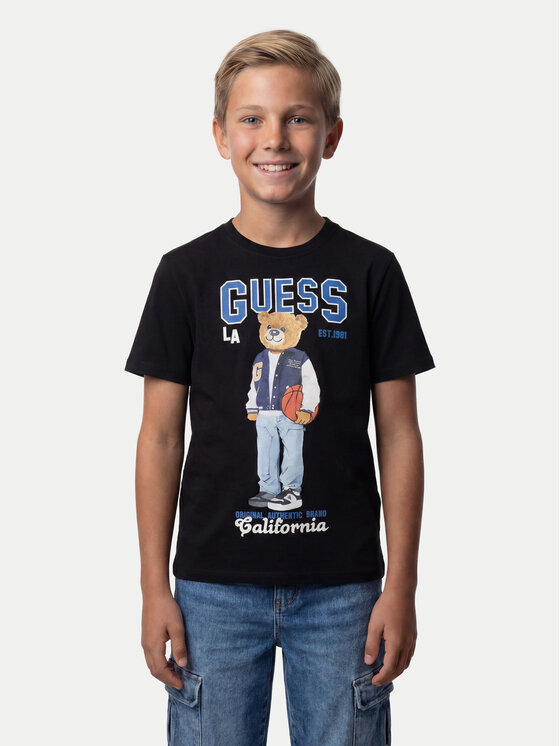 Guess Тишърт L6YI19 K3750 Черен Regular Fit