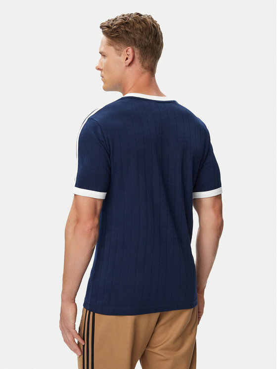 adidas adidas T-Shirt Drop Needle 3 Stripes Tee KS7448 Σκούρο μπλε Regular Fit