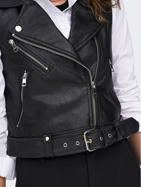 ONLY ONLY Bezrękawnik Vera 15239240 Czarny Regular Fit