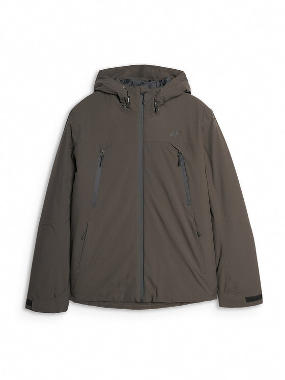 4F 4F Kurtka przejściowa URBAN COMMUTER Khaki Regular Fit