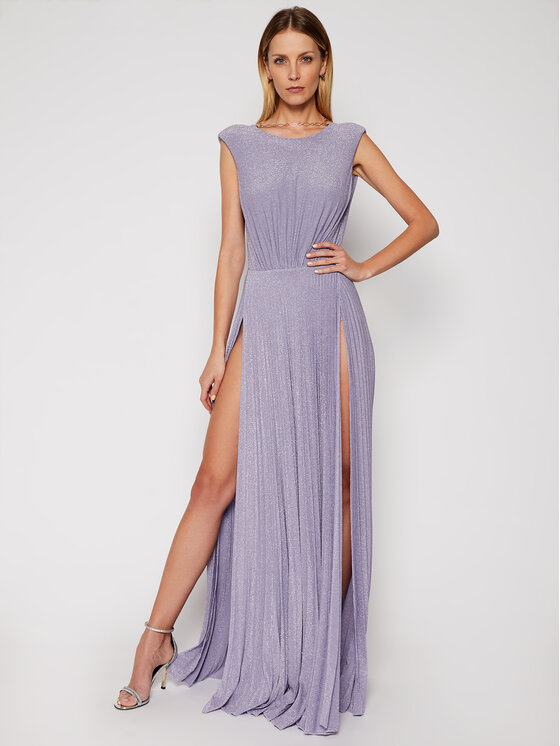 Elisabetta Franchi Elisabetta Franchi Večerní šaty AB-052-11E2-V560 Fialová Loose Fit