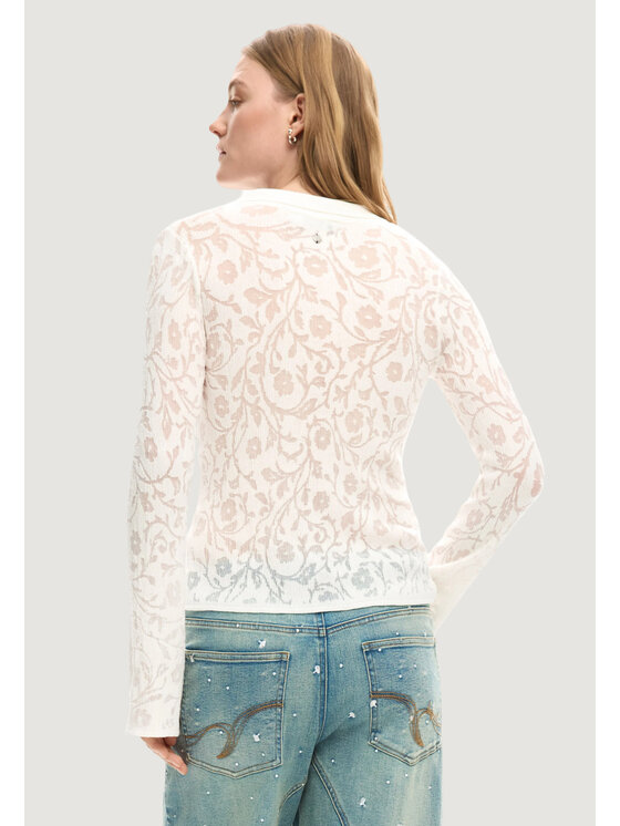 Desigual Desigual Longsleeve TS_LISBOA Bianco Casual Fit