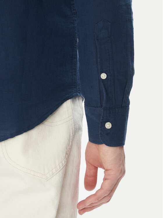 Lee Lee Srajca Patch 112364107 Modra Regular Fit