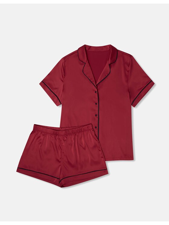 Esotiq Esotiq Piżama 41162-33X Czerwony Regular Fit