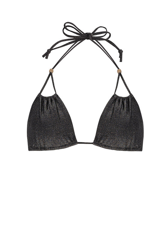 Miss Lou Miss Lou Bikini pezzo sopra G-LG2-CZ Nero