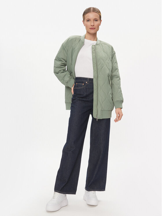 ONLY ONLY Kevad-sügis jope Tina 15300060 Roheline Regular Fit