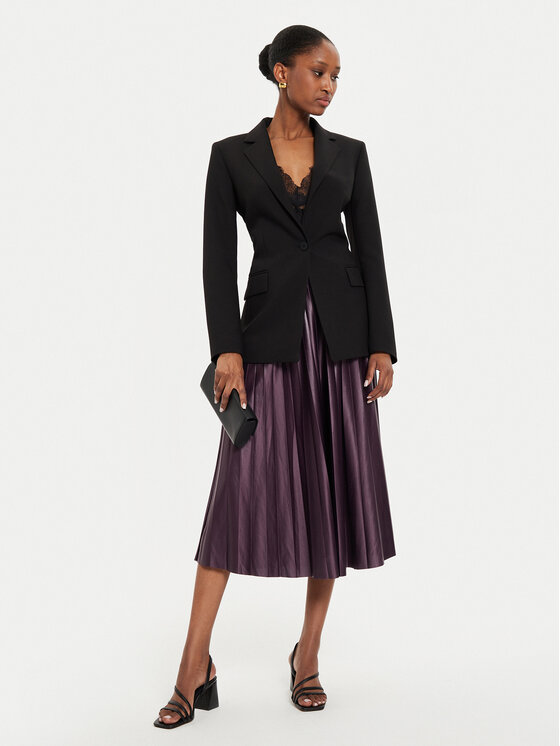 Vila Vila Plisuotas sijonas Nitban 14063241 Violetinė Regular Fit
