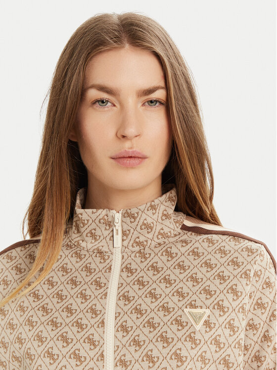 Guess Guess Μπλούζα V5RQ03 KCO90 Μπεζ Regular Fit