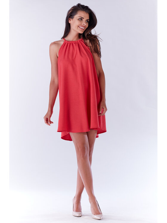 Infinite You Infinite You Sukienka letnia M133 Fioletowy Basic Fit
