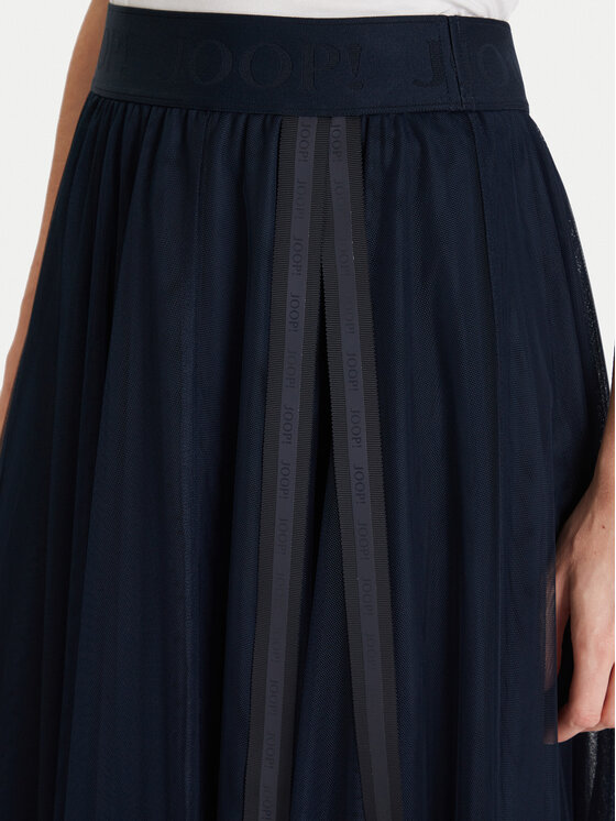JOOP! JOOP! tylová sukňa 58 252S58Fridi 30046657 Tmavomodrá Regular Fit