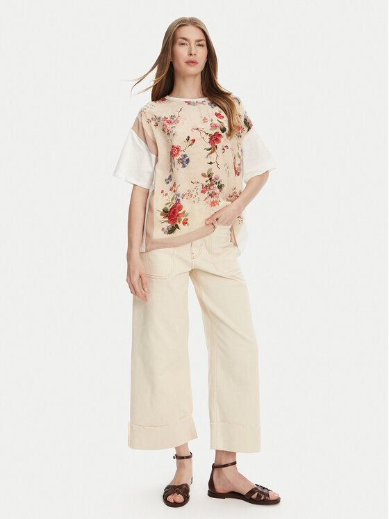 Weekend Max Mara Weekend Max Mara Tričko Pampas 2515941082 Béžová Relaxed Fit
