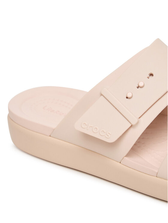 Crocs Crocs Klapki Brooklyn Buckle Low Low 211215 Różowy