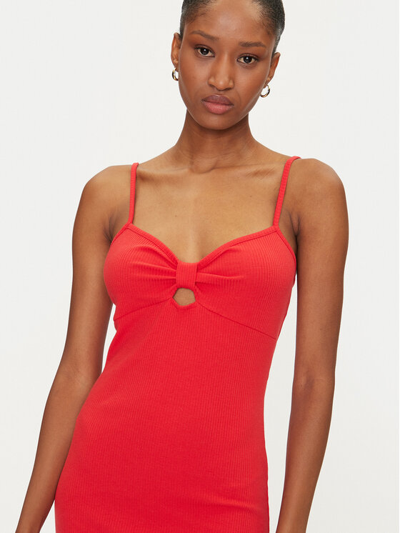 ONLY ONLY Letné šaty Janna 15343601 Červená Slim Fit