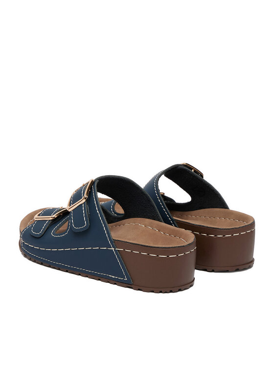 Go Soft Go Soft Pantoletten CEO-W21202 Dunkelblau