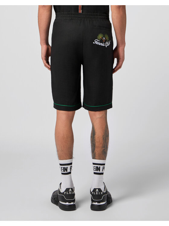 PHILIPP PLEIN PHILIPP PLEIN Szorty materiałowe 30492 Czarny Regular Fit