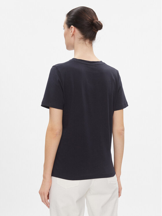 Tommy Hilfiger Tommy Hilfiger Tričko WW0WW40276 Tmavomodrá Regular Fit