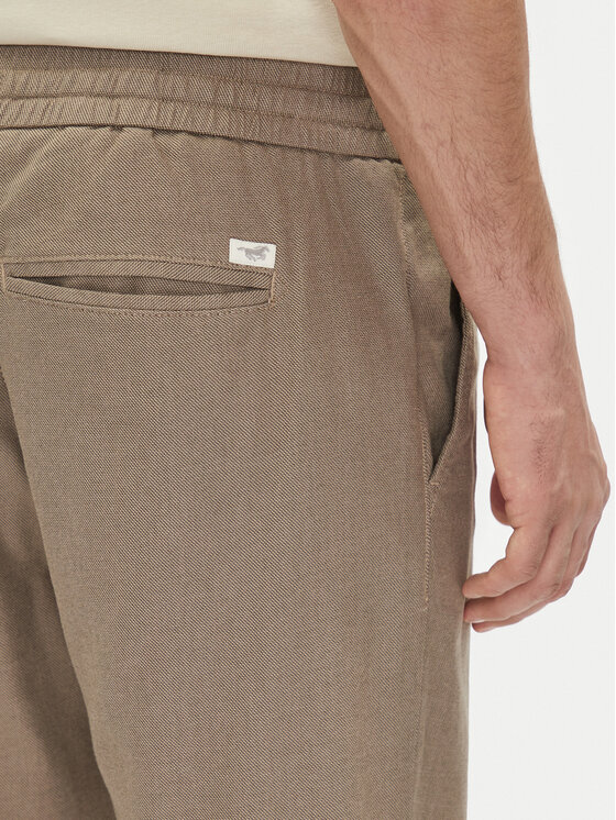 Mustang Mustang Pantaloni din material Milano 1016330 Gri Tapered Fit