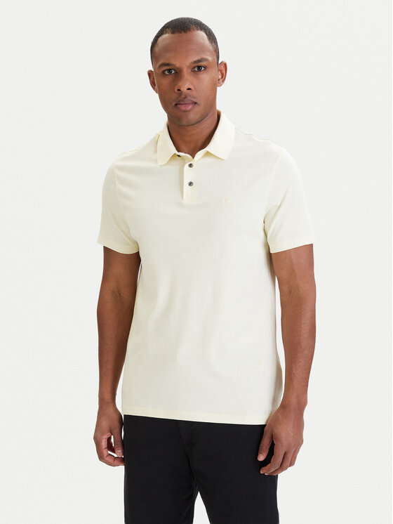 Calvin Klein Calvin Klein Polo LV04LB276G Εκρού Regular Fit