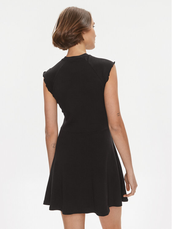 Tommy Jeans Tommy Jeans Ikdienas kleita Babylock DW0DW17928 Melns Regular Fit