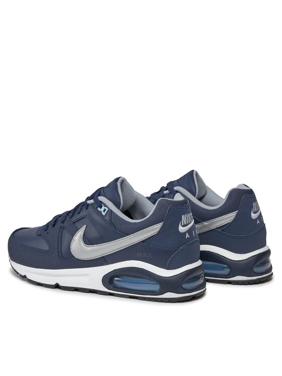 nike air max command leather blue silver