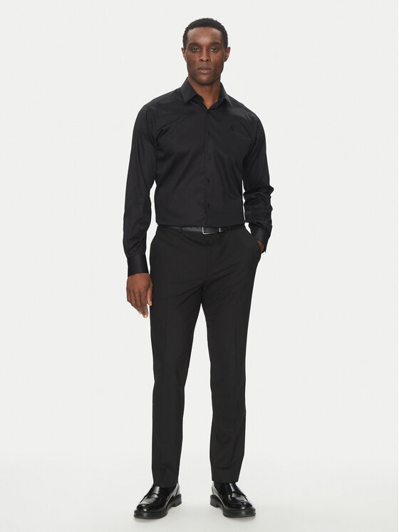 KARL LAGERFELD KARL LAGERFELD Сорочка 605038 552602 Чорний Modern Fit