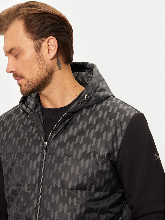 KARL LAGERFELD KARL LAGERFELD Преходно яке 505061 544529 Черен Regular Fit