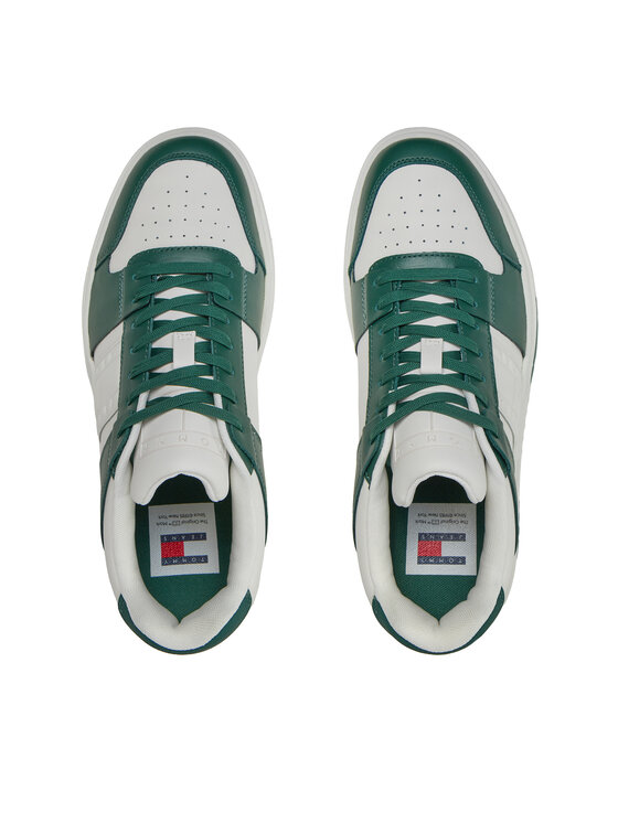 Tommy Jeans Tommy Jeans Tenisice Tjm Leather Cupsole 2.0 EM0EM01352 Zelena