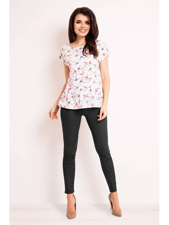 Infinite You Infinite You Bluzka M130 Écru Basic Fit