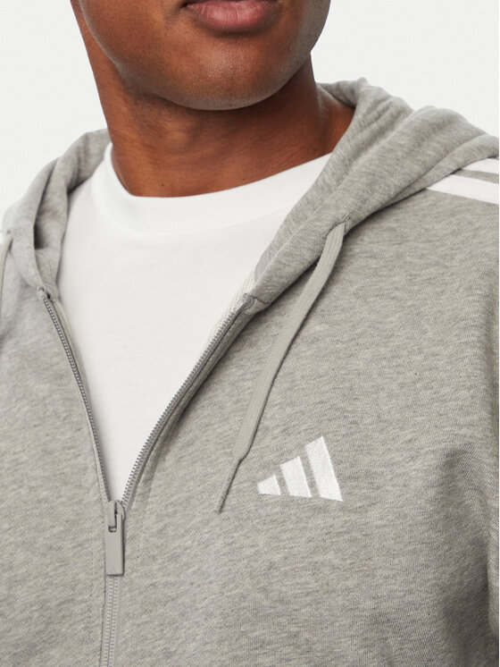 adidas adidas Bluza Essentials 3-Stripes French Terry KY4173 Szary Regular Fit