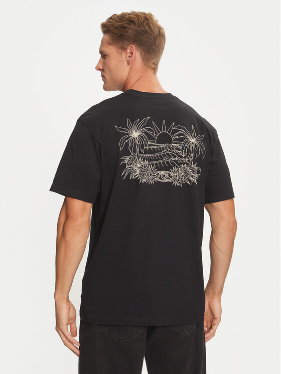 Quiksilver Quiksilver T-shirt Right Point AQYZT09905 Crna Regular Fit