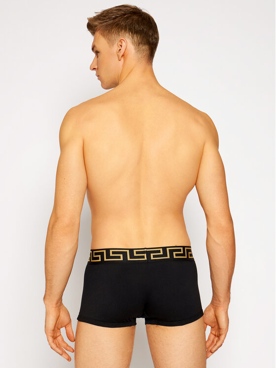 Versace Versace Boxershorts Greca AU10026 Schwarz
