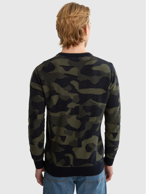 BIG STAR BIG STAR Sweter ORDI Kolorowy Comfort Fit