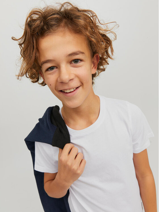 Jack & Jones Junior Jack & Jones Junior Тишърт Basic 12158433 Бял Regular Fit