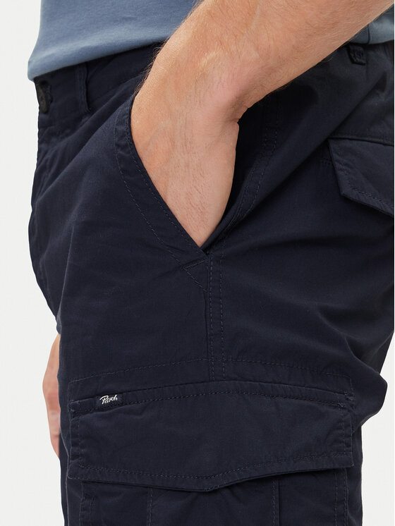 Petrol Industries Petrol Industries Pantaloncini di tessuto M-1050-SHO600 Blu scuro Cargo Fit