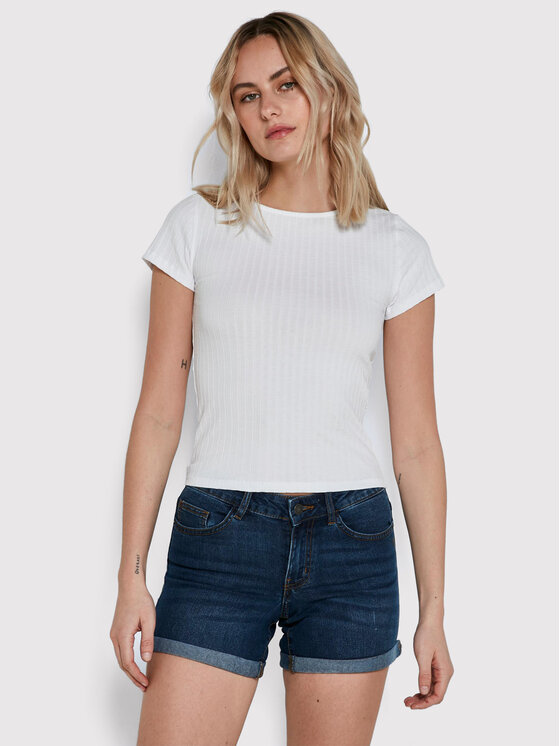 Noisy May Pantaloncini di jeans Be Lucy 27019454 Blu scuro Slim Fit, taglia : XS