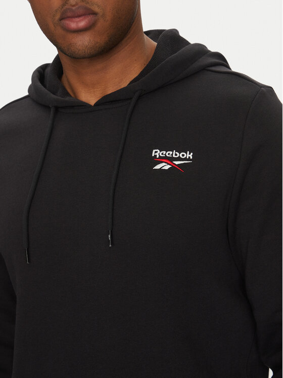 Reebok Reebok Mikina Identhlty Small Logo 100221784 Černá Regular Fit