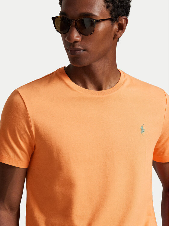 Polo Ralph Lauren Polo Ralph Lauren T-shirt 710671438457 Narančasta Custom Slim Fit