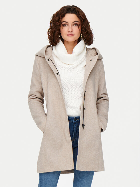 ONLY Prechodný kabát Sedona 15142911 Béžová Regular Fit