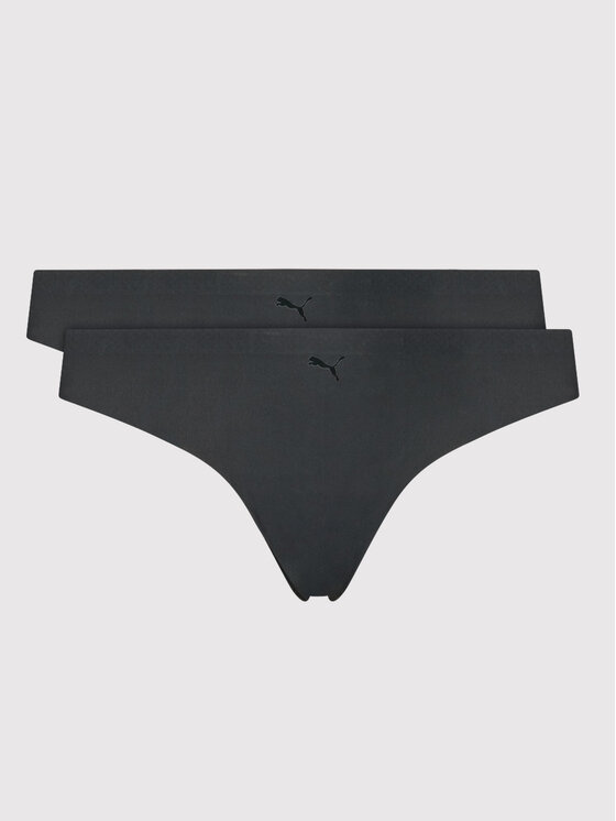 Puma Puma Komplet 2 par stringów Everyday 935022 Czarny