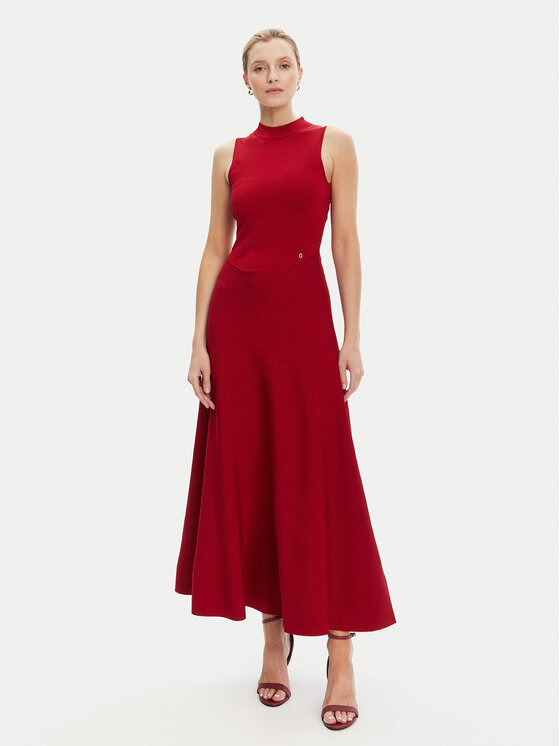 Guess Úpletové šaty W5YK0S Z0241 Bordová Regular Fit
