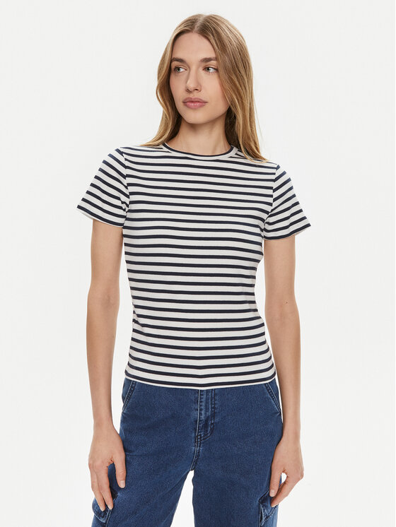 JDY Tričko Solar 15314449 Biela Regular Fit