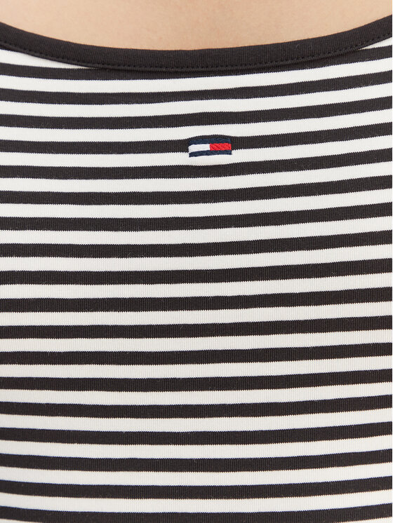 Tommy Jeans Tommy Jeans Top Essential DW0DW20675 Czarny Slim Fit