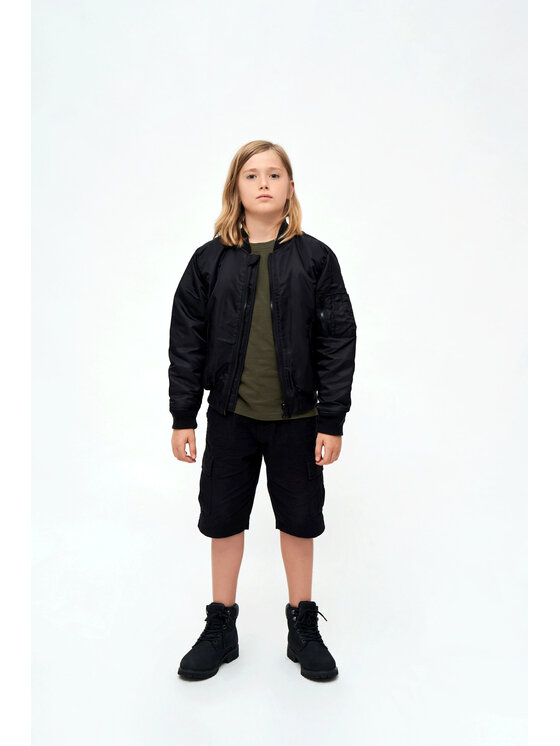 Brandit Brandit Kurtka bomber 6015.2.122-128 Czarny Regular Fit