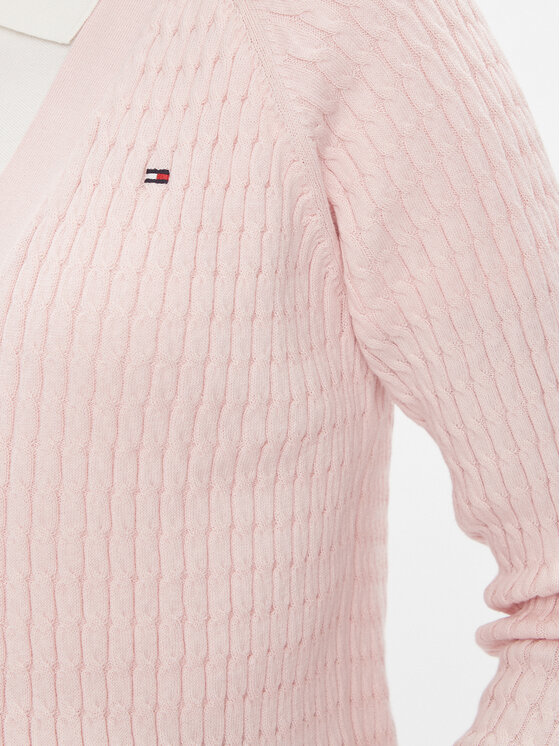 Tommy Hilfiger Tommy Hilfiger Cardigan WW0WW40673 Rosa Regular Fit