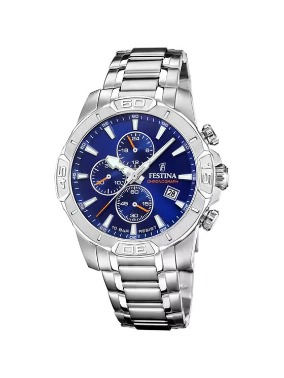 Festina Festina Zegarek F20704-2 Srebrny