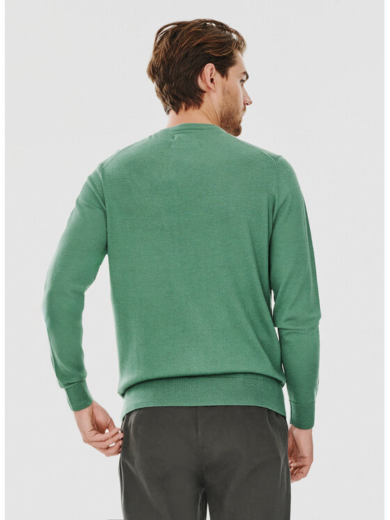 Pako Lorente Pako Lorente Sweter P24WF-2X-013 Zielony Classic Fit