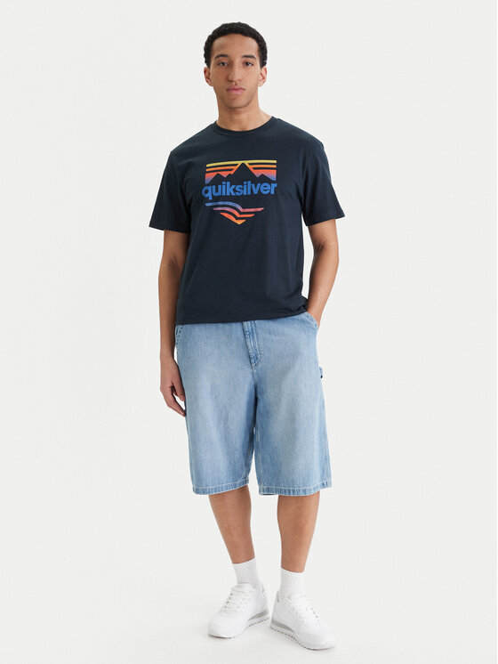 Quiksilver Quiksilver T-krekls EV Horizon Fade EQYZT08289 Tumši zils Regular Fit